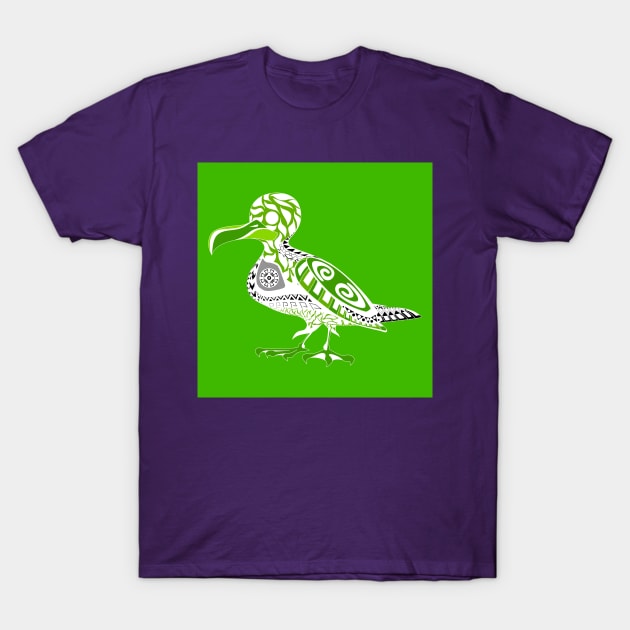 green leaf seagull ecopop T-Shirt by jorge_lebeau